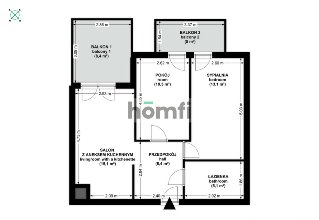 Mieszkanie 50,02 m², Kraków, Grębałów, Gustawa Morcinka - zdjęcie 16