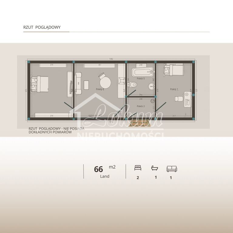 Mieszkanie 66&nbsp;m², Szczecin, Turzyn, Stanisława Żółkiewskiego - zdjęcie 1