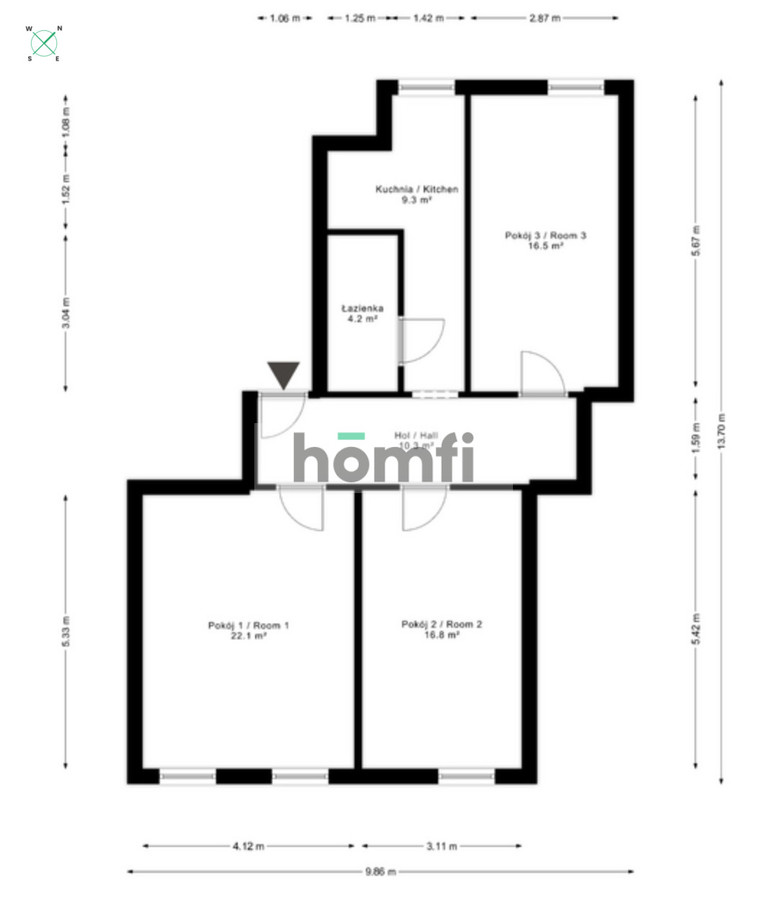 Mieszkanie 81,7 m², Poznań, Łazarz, Głogowska - zdjęcie 15