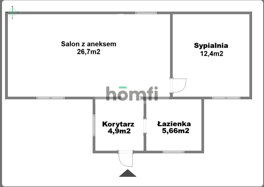 Mieszkanie 49,66 m², Sopot, Aleja Niepodległości - zdjęcie 12