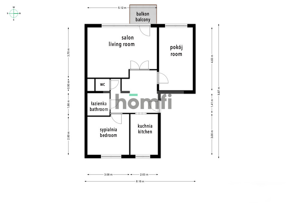 Mieszkanie 59,5 m², Pruszków, Dębowa - zdjęcie 17