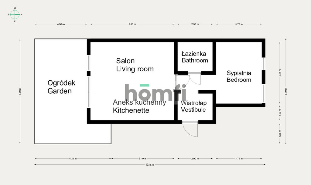 Mieszkanie 43,7&nbsp;m², Kraków, Bronowice, Katowicka - zdjęcie 12