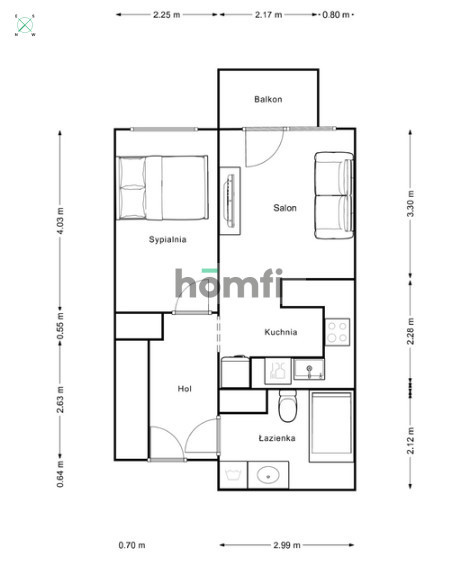 Mieszkanie 39,15 m², Kraków, Prokocim-Bieżanów, Polonijna - zdjęcie 11