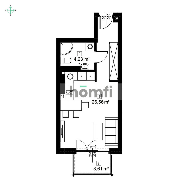 Mieszkanie 31&nbsp;m², Łódź - zdjęcie 14