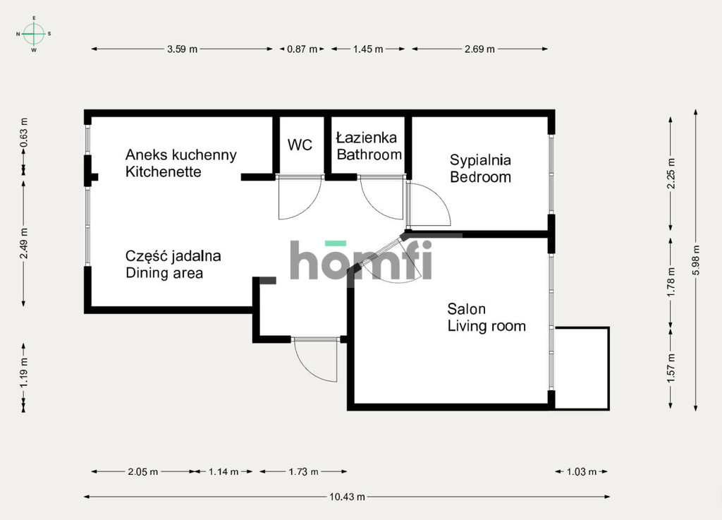 Mieszkanie 54,86&nbsp;m², Kraków, Bronowice, Na Błonie - zdjęcie 15