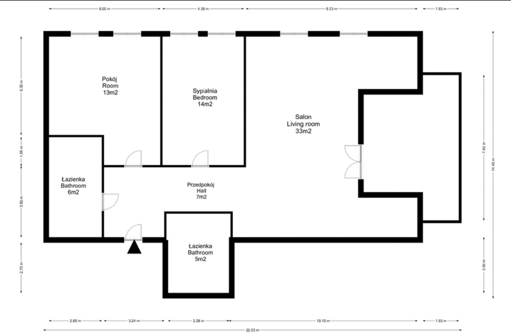 Mieszkanie 78&nbsp;m², Wrocław - zdjęcie 17