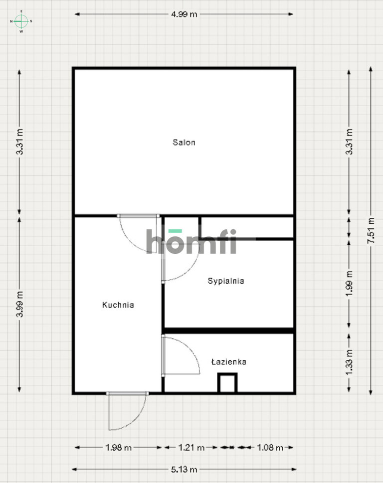 Mieszkanie 30,9&nbsp;m², Katowice, Dąb, Studzienna - zdjęcie 16