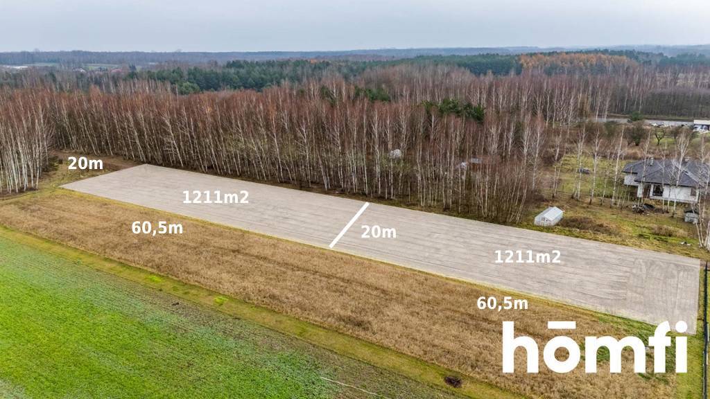 Działka budowlana 1211 m², Garno, Sosnowa - zdjęcie 1