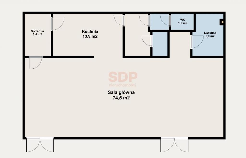 Lokal usługowy do wynajęcia, 109 m², Wrocław, Psie Pole, Marca Polo - zdjęcie 6