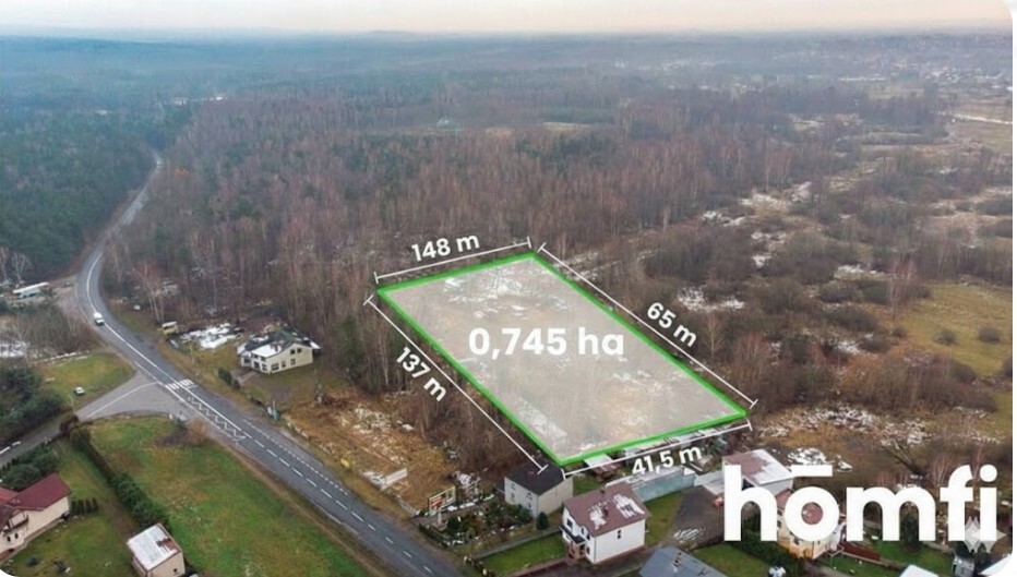 Działka budowlana 7456 m², Częstochowa, Błeszno, Bugajska - zdjęcie 1