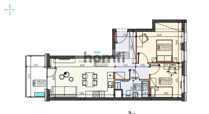 Mieszkanie 58,89 m², Kolbuszowa, Wojska Polskiego - zdjęcie 6