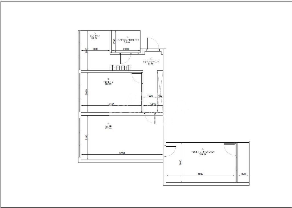 Mieszkanie 59,7&nbsp;m², Szczecin, Santocka - zdjęcie 5