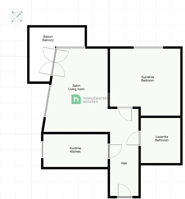 Mieszkanie 49&nbsp;m², Wrocław, Stare Miasto, Wszystkich Świętych - zdjęcie 15