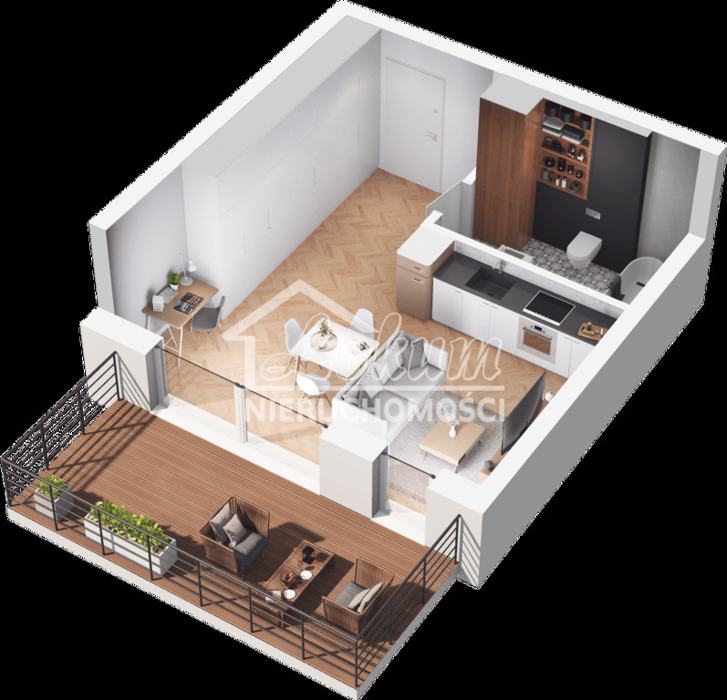 Mieszkanie 34,27&nbsp;m², Szczecin, Dąbie, Racławicka - zdjęcie 4