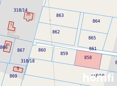 Działka budowlana 852 m², Ryczówek, Laski - zdjęcie 1
