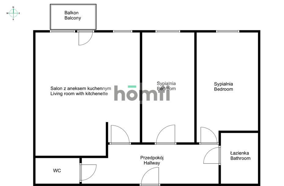Mieszkanie 66&nbsp;m², Kraków, Prądnik Czerwony, Reduta - zdjęcie 7