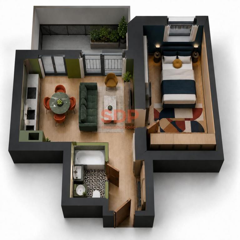 Mieszkanie 33 m², Wrocław, Kościuszki - zdjęcie 1