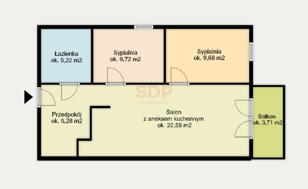 Mieszkanie 52 m², Wrocław, Krzyki, Iwaszkiewicza - zdjęcie 17
