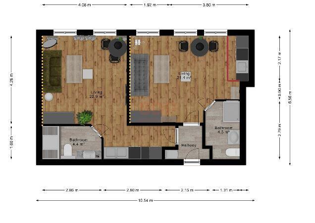 Mieszkanie 60&nbsp;m², Wrocław, Stare Miasto, Kazimierza Wielkego - zdjęcie 9