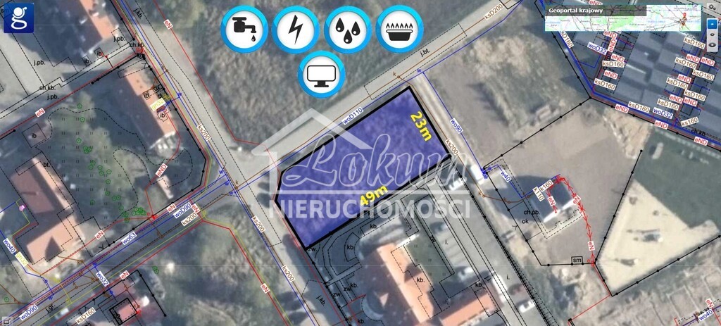 Działka budowlana 1059&nbsp;m², Niechorze, Zaciszna - zdjęcie 1