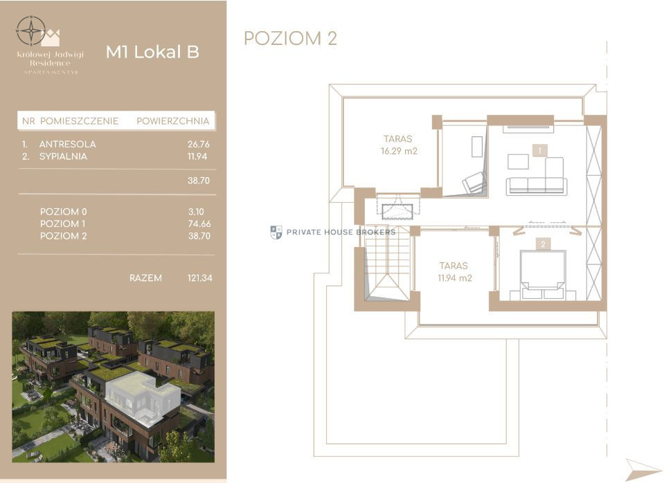 Mieszkanie 121,34 m², Kraków, Wola Justowska, Królowej Jadwigi - zdjęcie 6