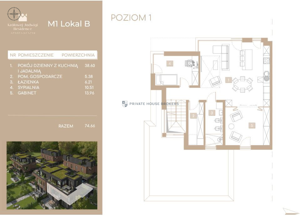 Mieszkanie 121,34 m², Kraków, Wola Justowska, Królowej Jadwigi - zdjęcie 7