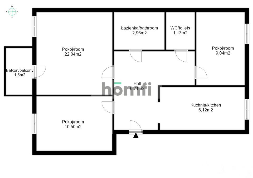 Mieszkanie 58,5&nbsp;m², Rzeszów, Baranówka, kpt. Edwarda Brydaka - zdjęcie 13