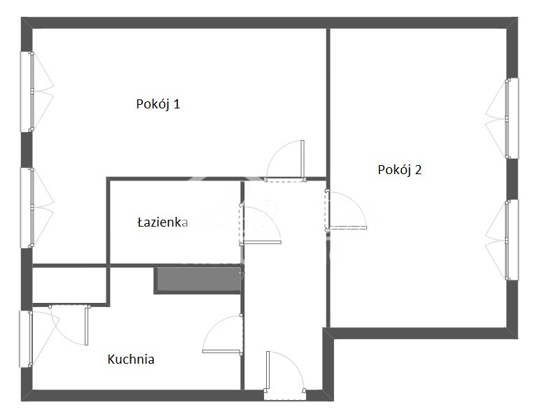 Mieszkanie 58,4&nbsp;m², Szczecin - zdjęcie 2