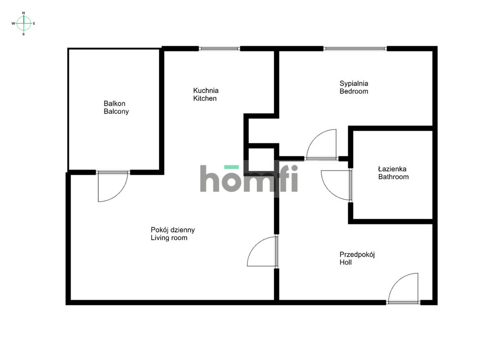 Mieszkanie 47,5&nbsp;m², Kraków, Podgórze, Wielicka - zdjęcie 11