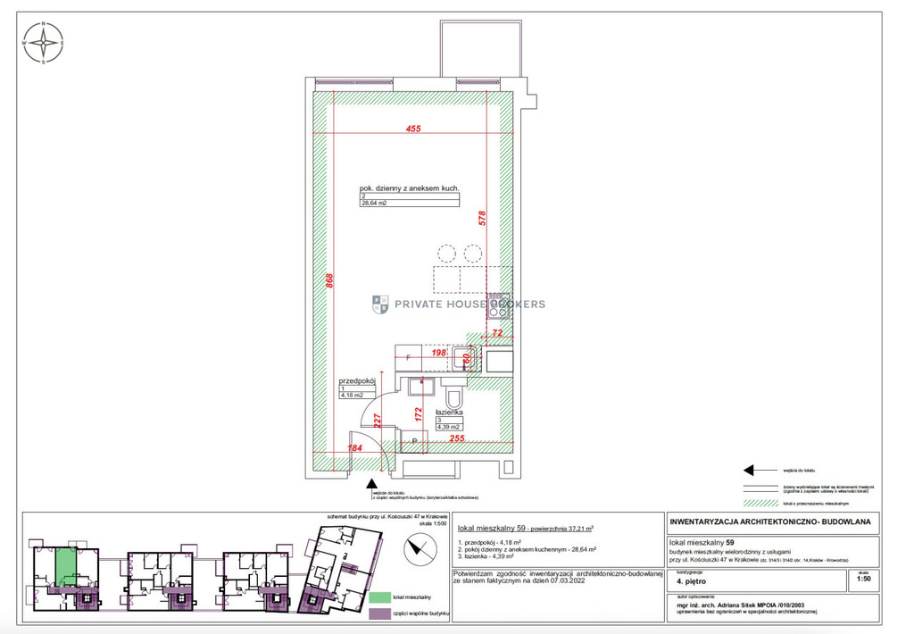 Mieszkanie 37,21 m², Kraków, Krowodrza, gen. Tadeusza Kościuszki - zdjęcie 18