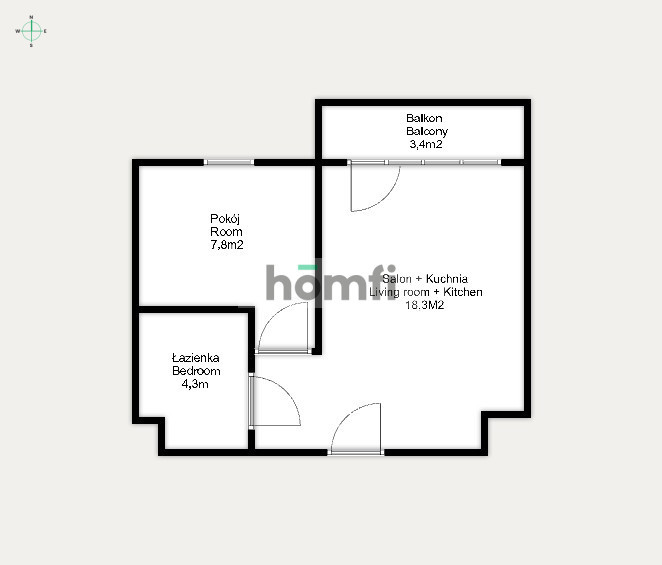 Mieszkanie 30,42 m², Białystok, Centrum, Artyleryjska - zdjęcie 18