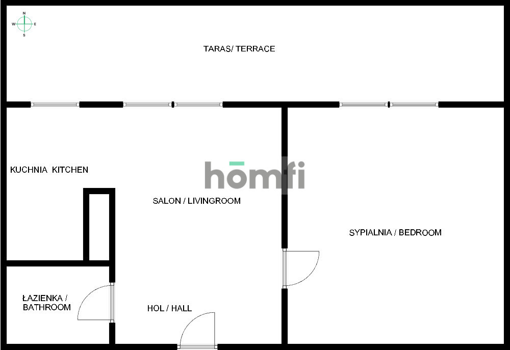 Mieszkanie 48&nbsp;m², Wrocław, Śródmieście, pl. gen. Józefa Bema - zdjęcie 15