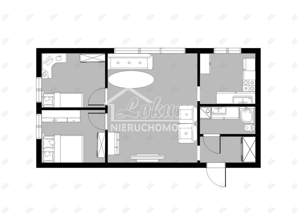 Mieszkanie 47,69&nbsp;m², Szczecin, Stare Miasto, Sołtysia - zdjęcie 10