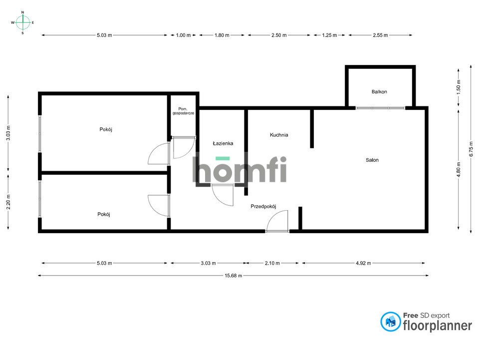 Mieszkanie 75,23 m², Katowice, Brynów, Władysława Orkana - zdjęcie 18