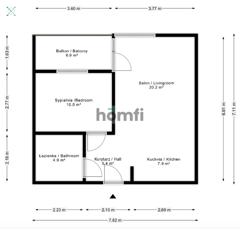 Mieszkanie 43,3 m², Wrocław, Krzyki, Buforowa - zdjęcie 19