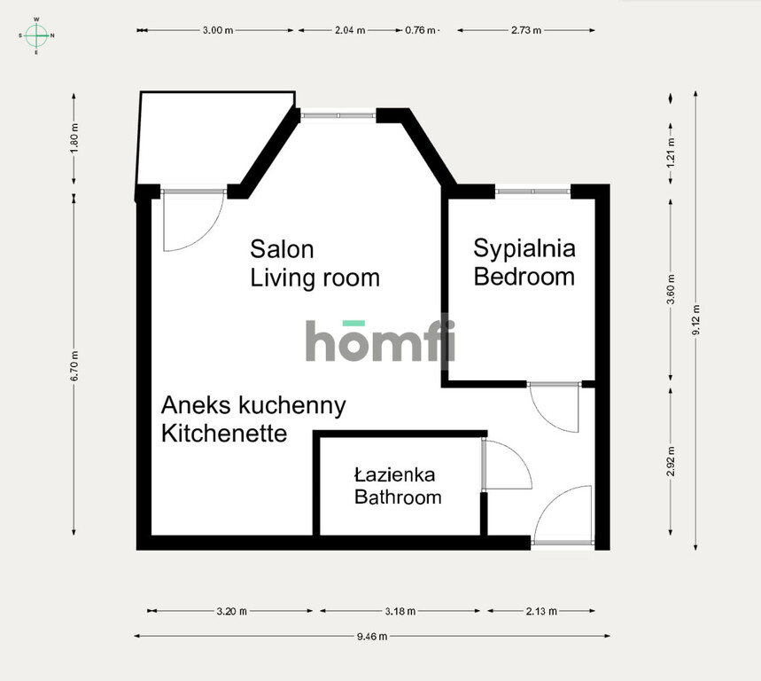 Mieszkanie 42,31 m², Kraków, Podgórze, prof. Wojciecha Marii Bartla - zdjęcie 11