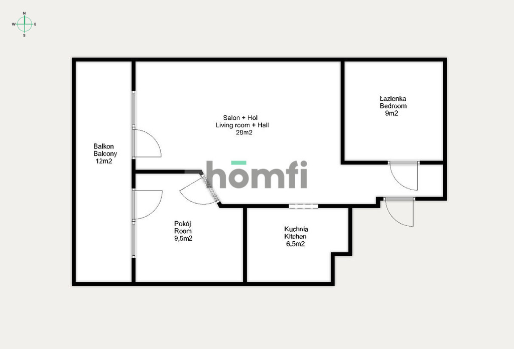 Mieszkanie 53 m², Białystok, Nowe Miasto, Kręta - zdjęcie 18