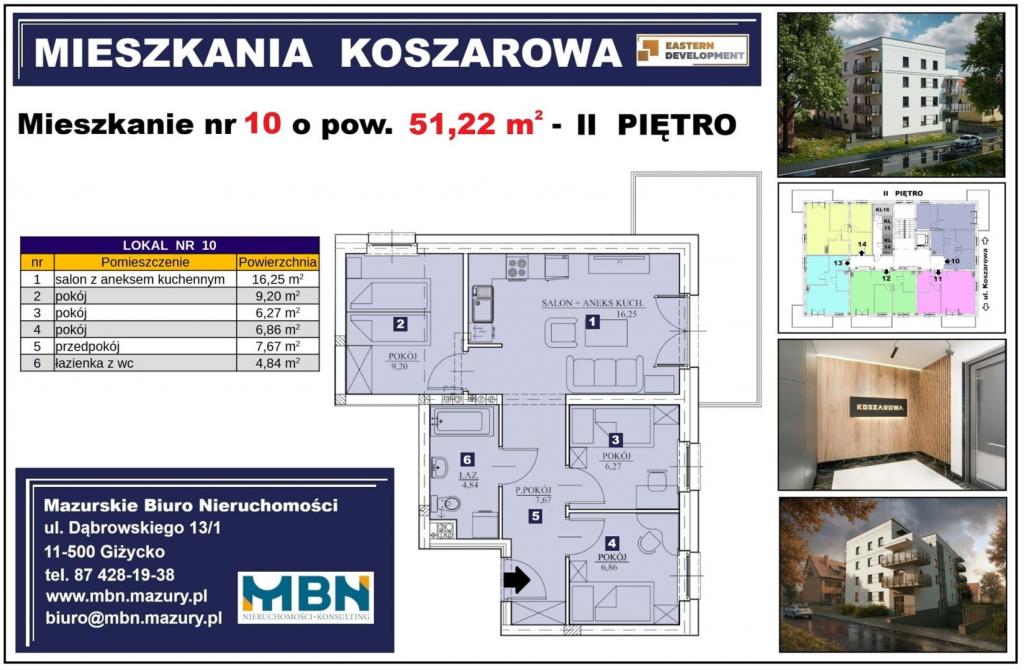 Mieszkanie 51&nbsp;m², Giżycko - zdjęcie 1