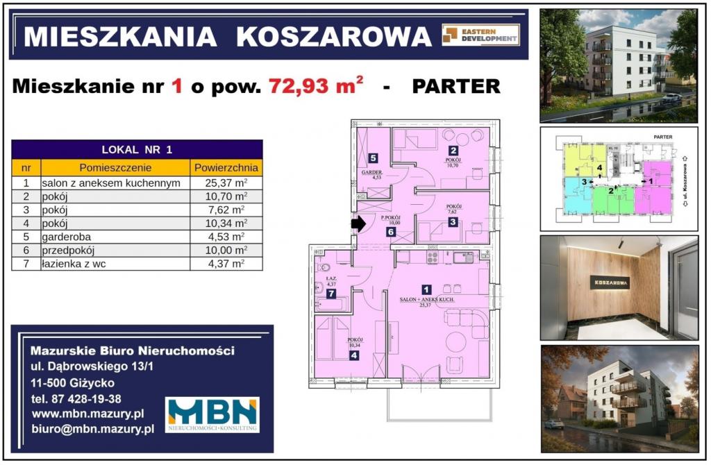 Mieszkanie 72&nbsp;m², Giżycko - zdjęcie 2