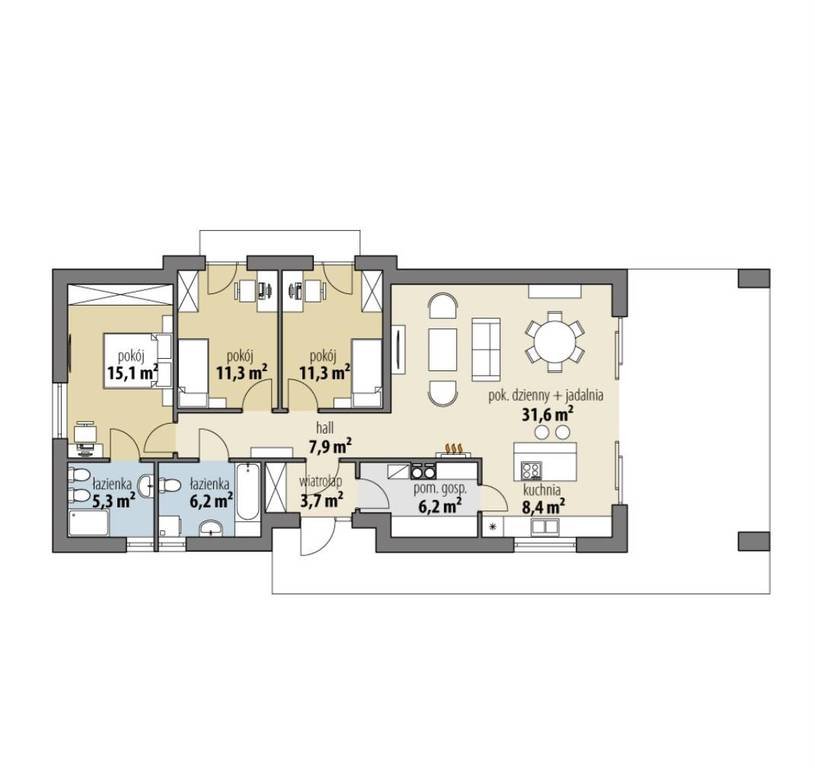 Dom 170&nbsp;m², Modzerowo - zdjęcie 1