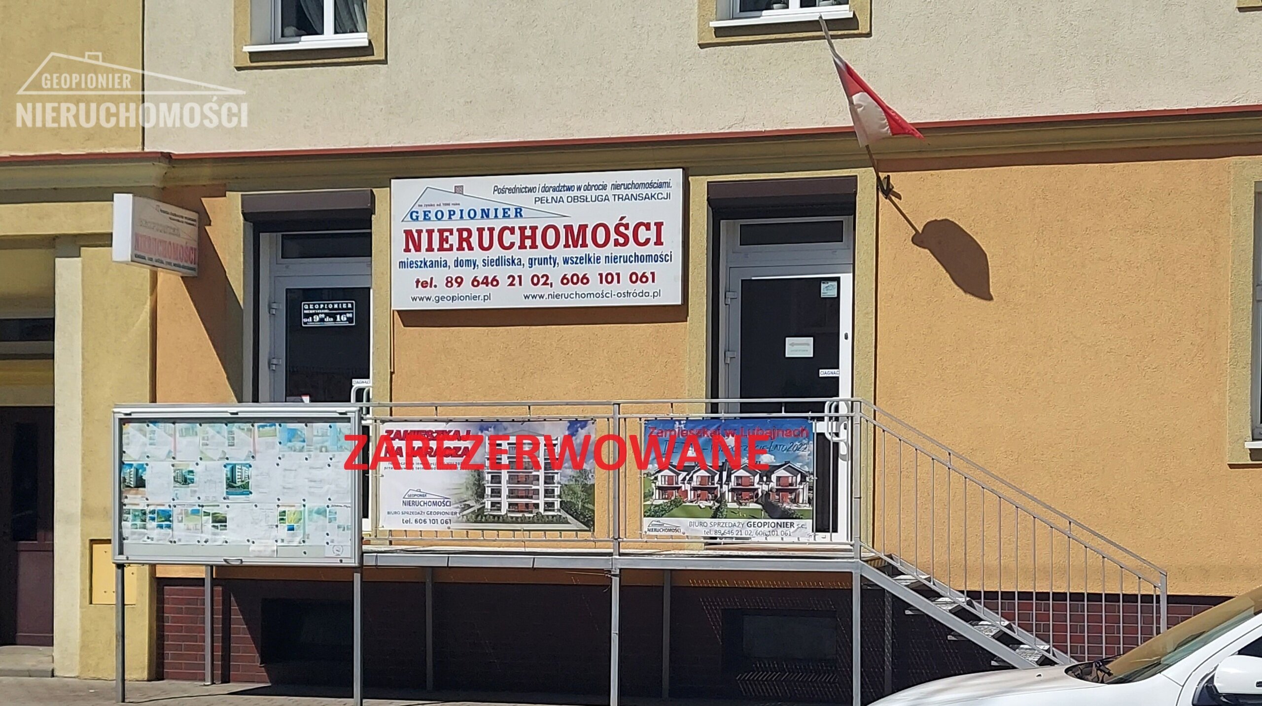 Mieszkanie w Ostródzie przy ul. Jagiełły, na parterze, z balkonem - zdjęcie 1