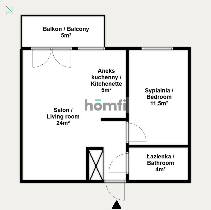 Mieszkanie 44,5 m², Gdańsk, Rębowo, Konrada Guderskiego - zdjęcie 14