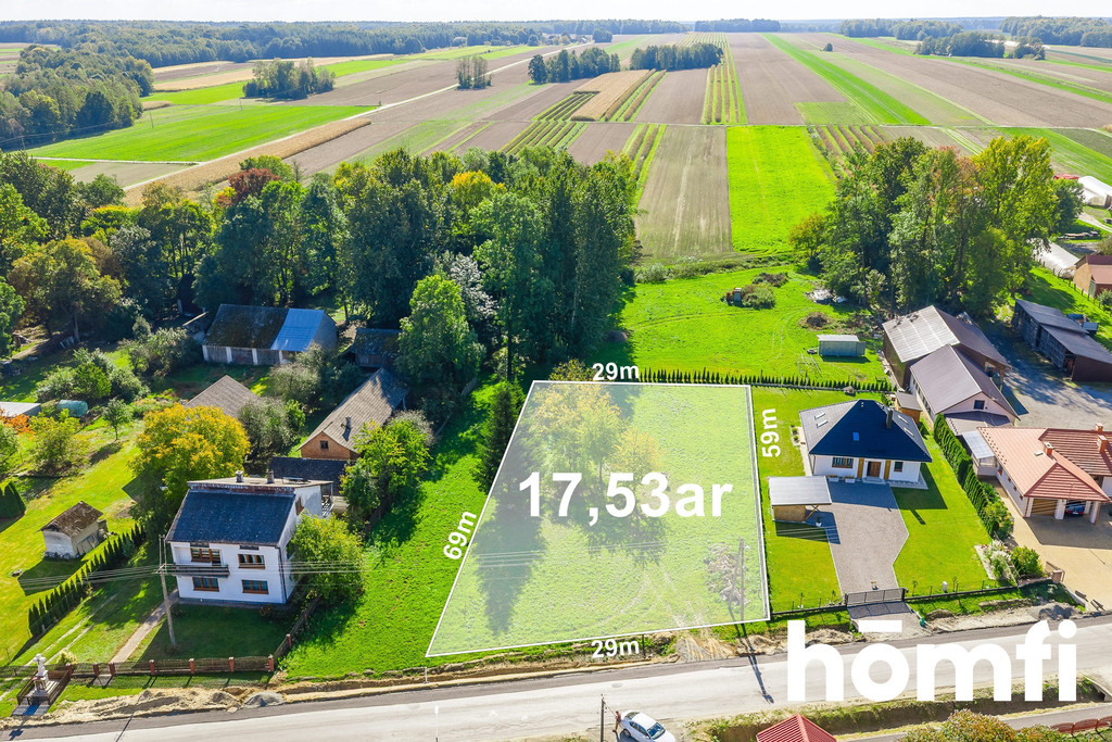 Działka budowlana 1753 m², Różaniec - zdjęcie 1