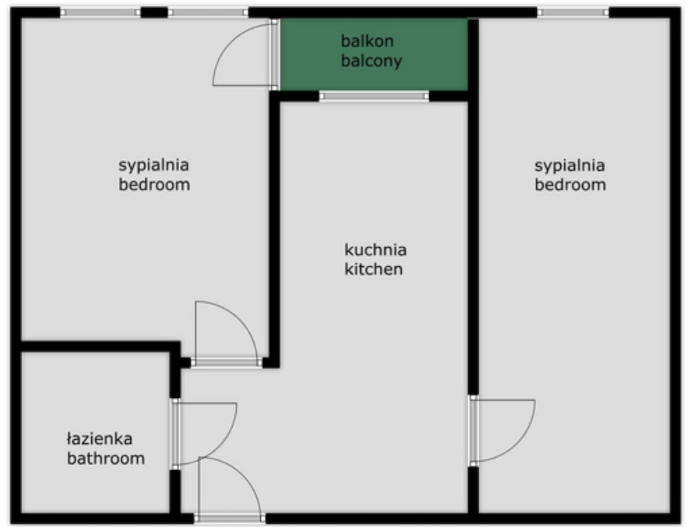 Mieszkanie 42&nbsp;m², Kraków, Bronowice, Stańczyka - zdjęcie 11