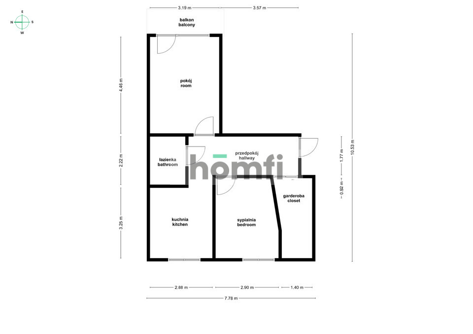Mieszkanie 52,62 m², Wrocław, Fabryczna, Jemiołowa - zdjęcie 13