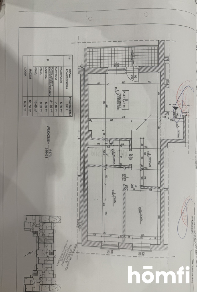 Mieszkanie 61,37 m², Kielce, Herby, Marii Skłodowskiej-Curie - zdjęcie 13