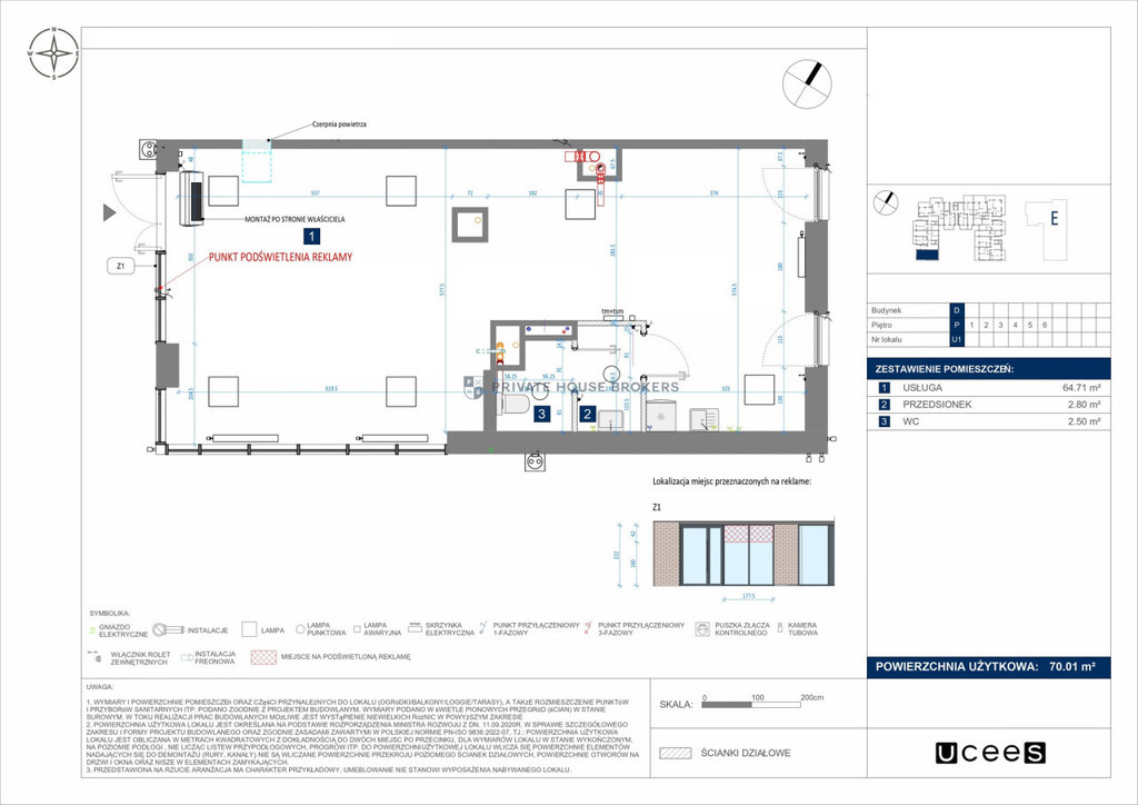 Lokal usługowy do wynajęcia, 70,01 m², Kraków, Podgórze, Rydlówka - zdjęcie 6