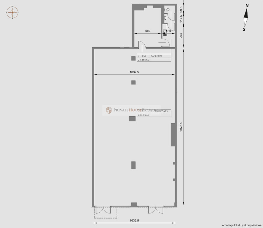 Lokal usługowy do wynajęcia, 127,3 m², Kraków, Podgórze, Henryka i Karola Czeczów - zdjęcie 14