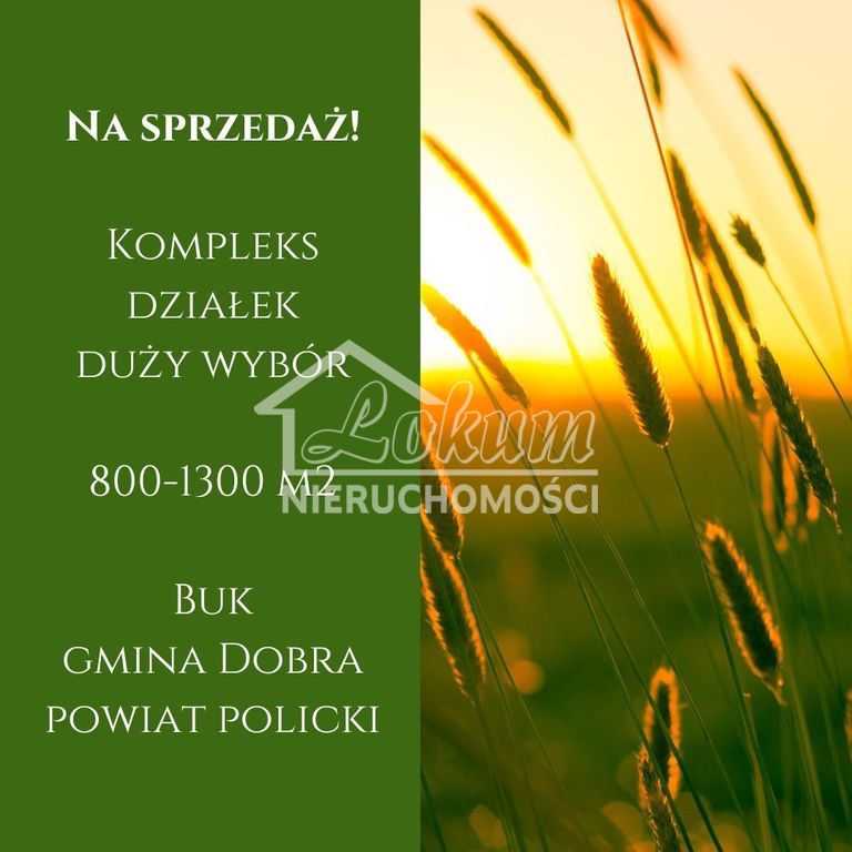 Działka budowlana 1243&nbsp;m², Buk - zdjęcie 1