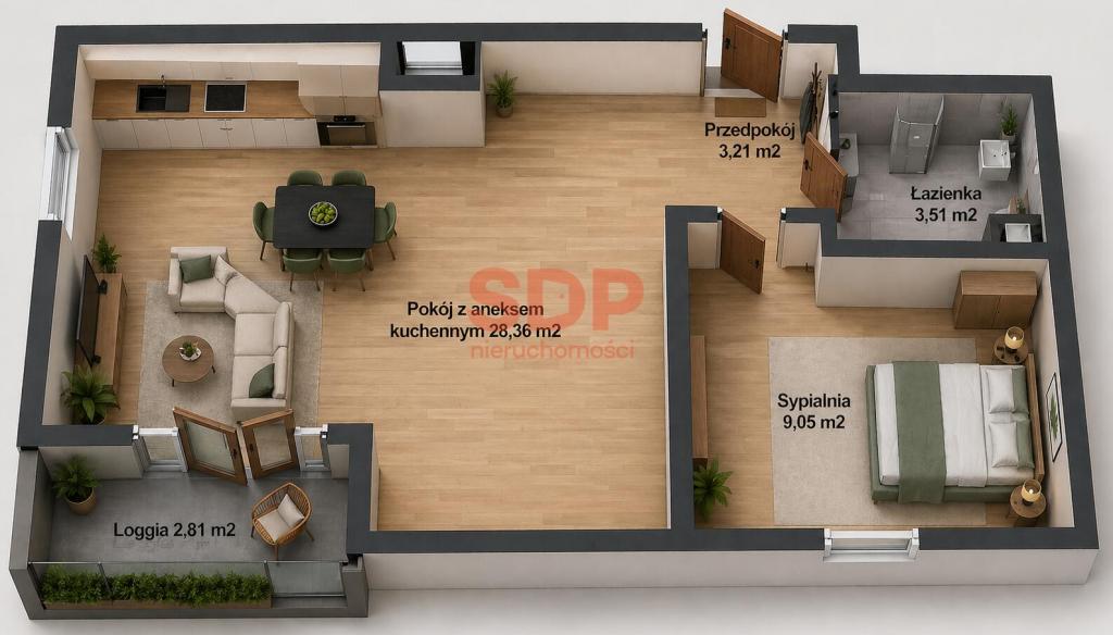 Mieszkanie 44 m², Wrocław, Stare Miasto, Powstańców Śląskich - zdjęcie 6